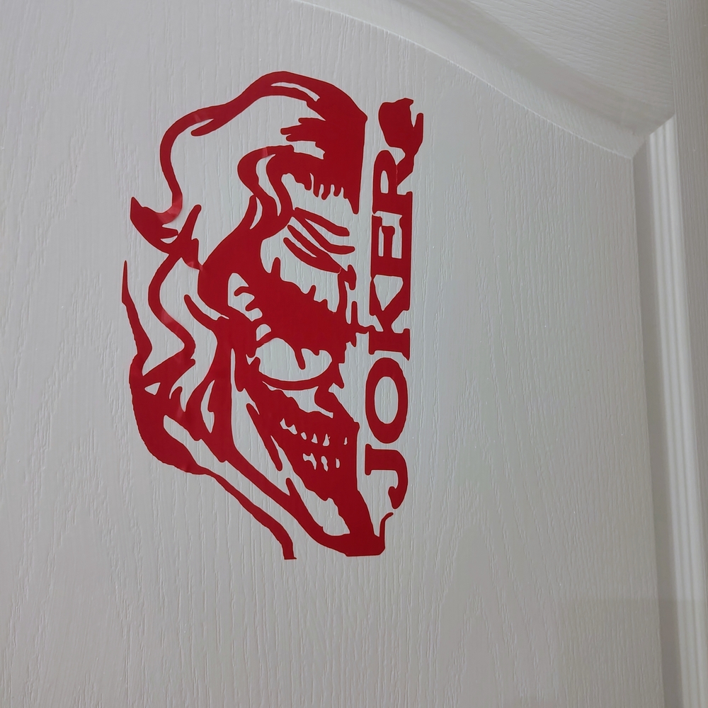 Red Joker Graphic Decal